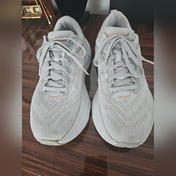 Hoka One One Shoes - Hoka One One Womens Bondi 8 1127952 HMLR Gray Running Shoes Sneakers Size 9 B